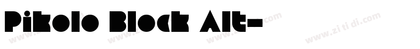 Pikolo Block Alt字体转换
